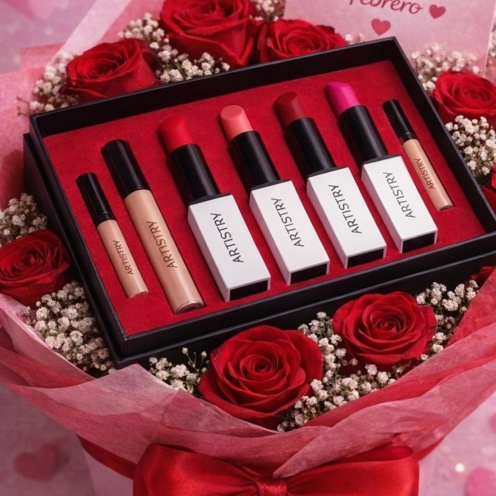Artistry Lipstick Set - Vibrant Red and Pink Shades